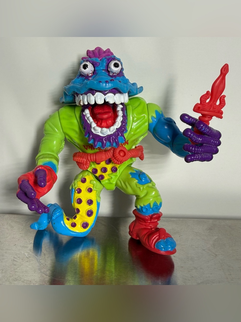 Vintage 1991 TMNT Wyrm Action Figure Playmates Toys